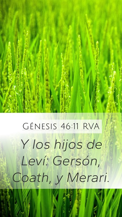 Génesis 46:11 RVA Mobile Phone Wallpaper - Y los hijos de Leví: Gersón, Coath, y - Mobile Bible Verse Wallpaper