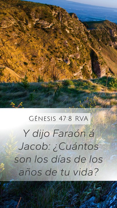 Génesis 47:8 RVA Bible Verse Image