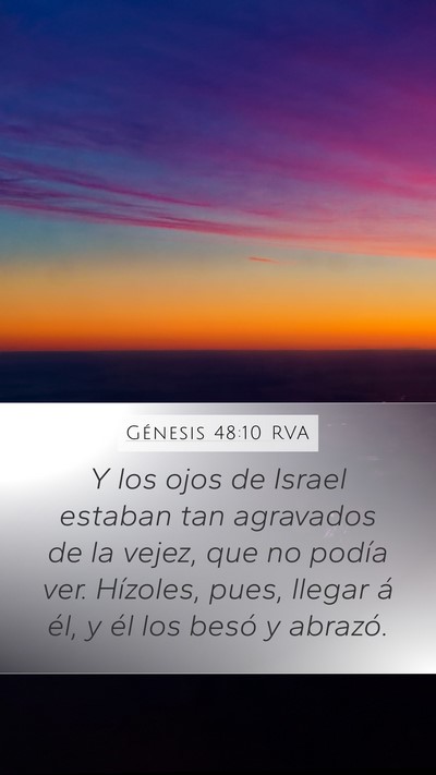 Génesis 48:10 RVA Bible Verse Image