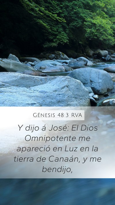 Génesis 48:3 RVA Bible Verse Image