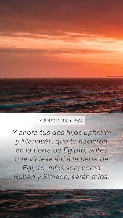 Génesis 48:5 RVA Bible Verse Image