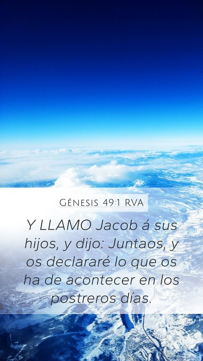 Génesis 49:1 RVA Bible Verse Image