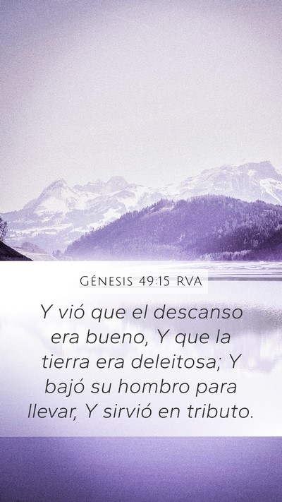 Génesis 49:15 RVA Bible Verse Image