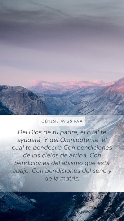 Génesis 49:25 RVA Bible Verse Image