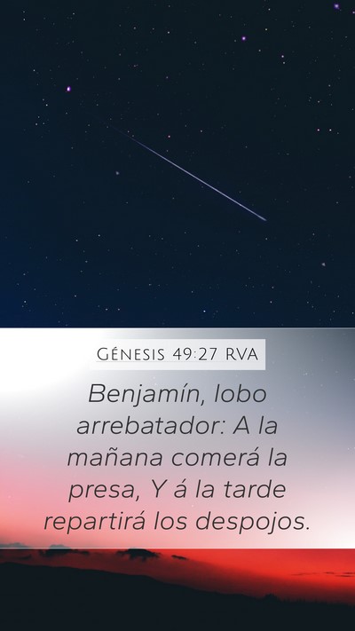 Génesis 49:27 RVA Bible Verse Image