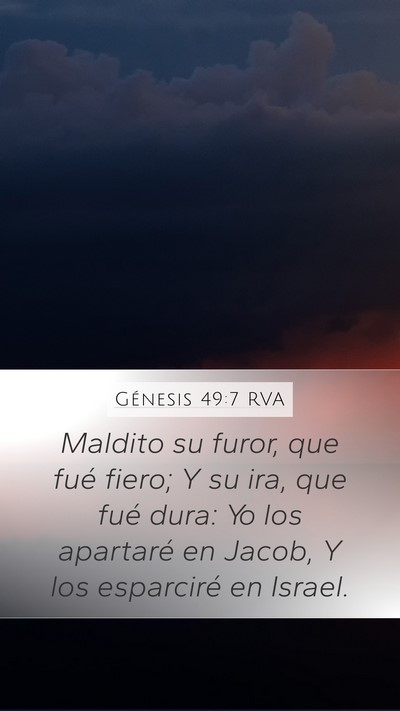 Génesis 49:7 RVA Bible Verse Image