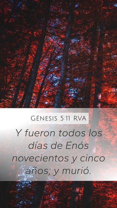 Génesis 5:11 RVA Bible Verse Image
