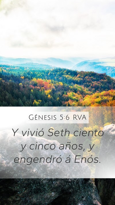 Génesis 5:6 RVA Bible Verse Image