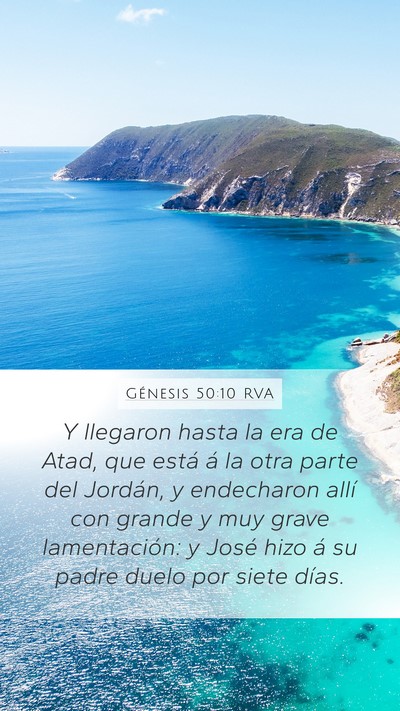 Génesis 50:10 RVA Bible Verse Image