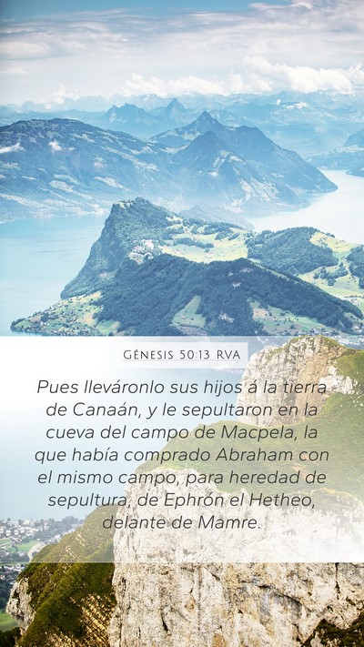 Génesis 50:13 RVA Bible Verse Image