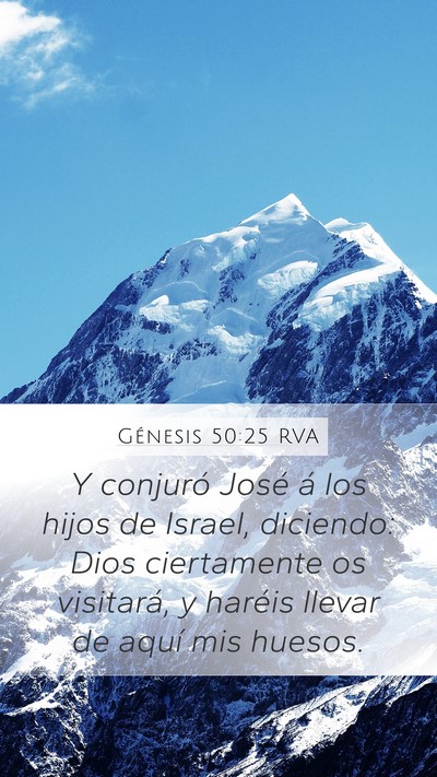 Génesis 50:25 RVA Bible Verse Image