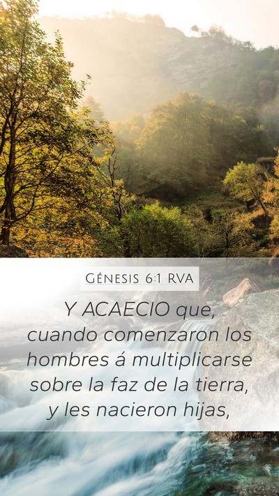 Génesis 6:1 RVA Bible Verse Image