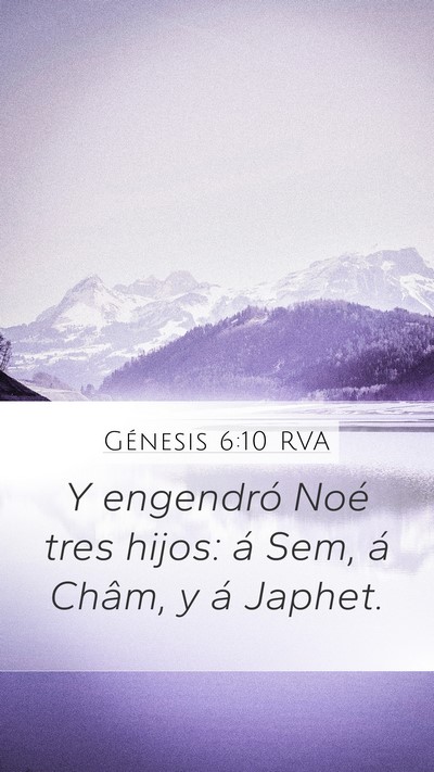 Génesis 6:10 RVA Bible Verse Image