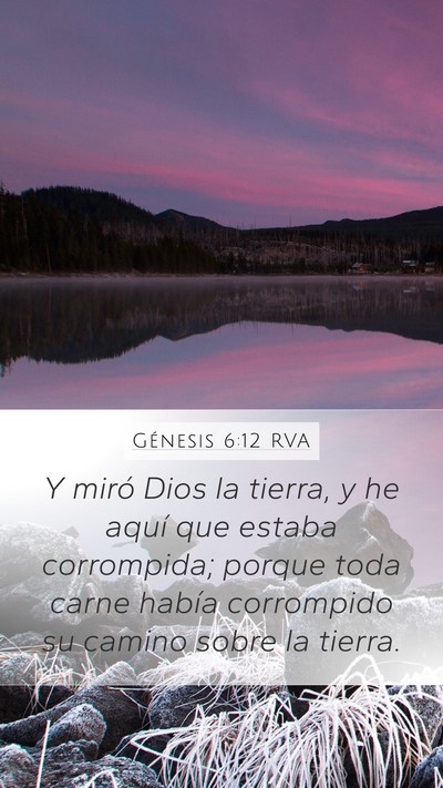 Génesis 6:12 RVA Bible Verse Image