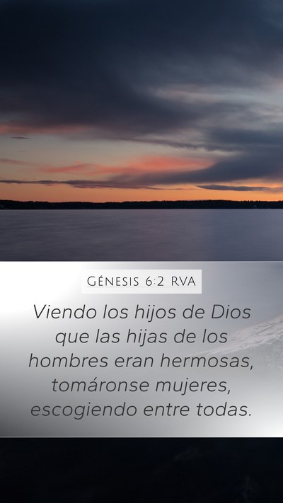 Génesis 6:2 RVA Bible Verse Image