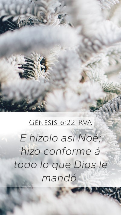 Génesis 6:22 RVA Bible Verse Image