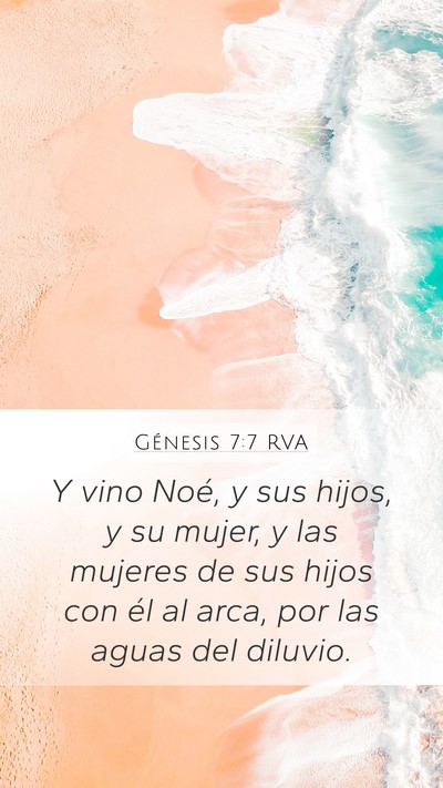 Génesis 7:7 RVA Bible Verse Image