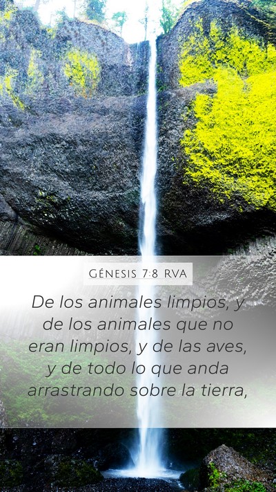 Génesis 7:8 RVA Bible Verse Image