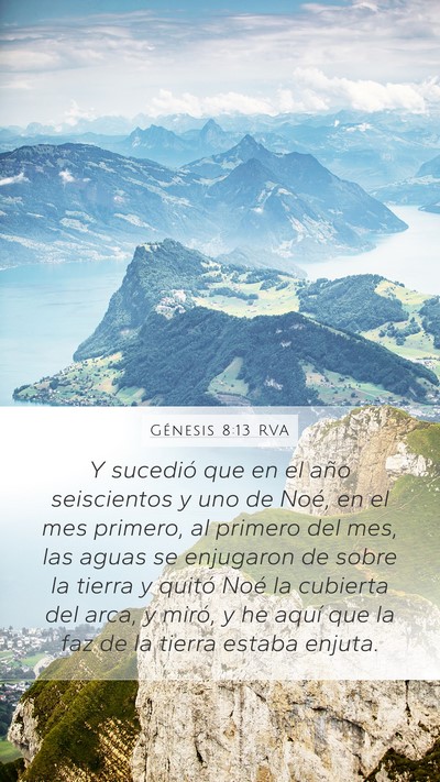 Génesis 8:13 RVA Bible Verse Image
