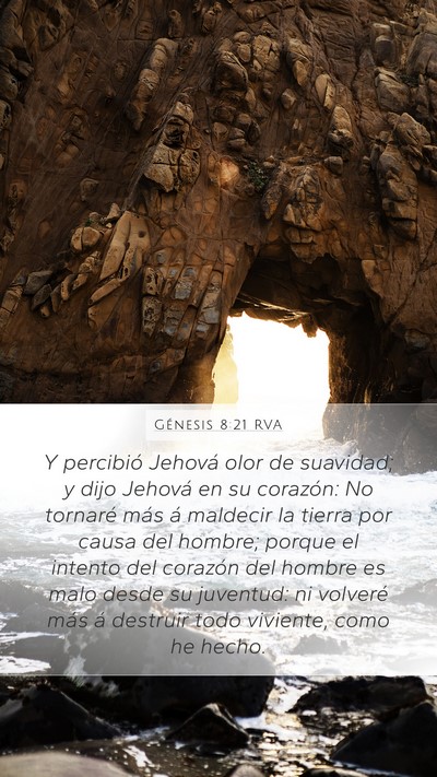 Génesis 8:21 RVA Bible Verse Image