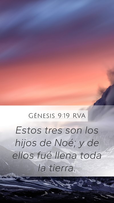 Génesis 9:19 RVA Bible Verse Image