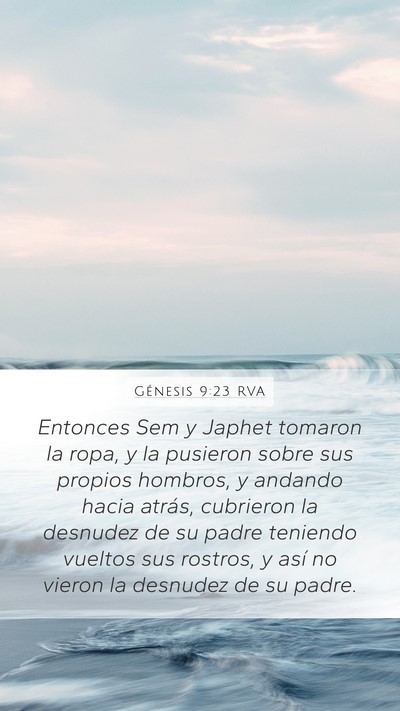 Génesis 9:23 RVA Bible Verse Image