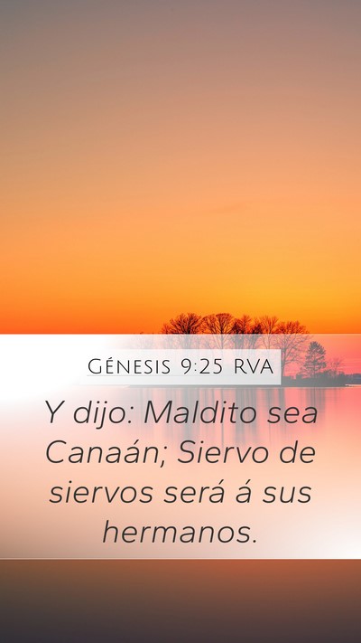 Génesis 9:25 RVA Bible Verse Image