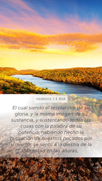 Hebreos 1:3 RVA Bible Verse Image