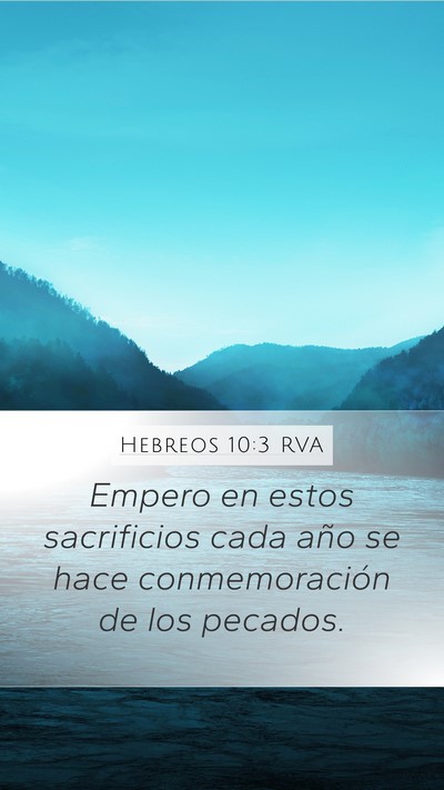 Hebreos 10:3 RVA Bible Verse Image