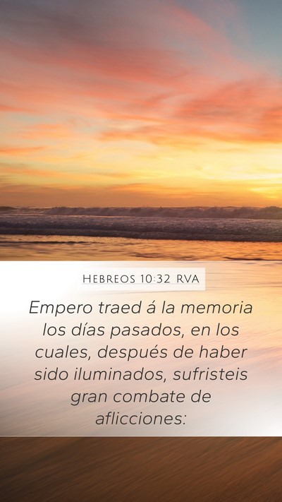Hebreos 10:32 RVA Bible Verse Image