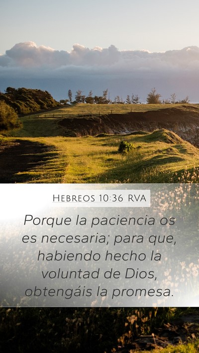 Hebreos 10:36 RVA Bible Verse Image