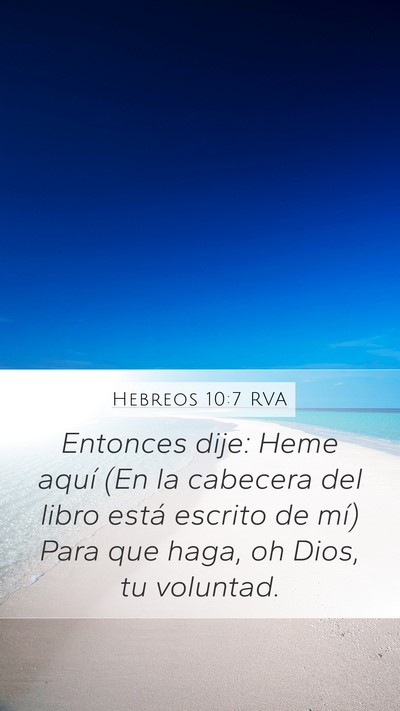 Hebreos 10:7 RVA Bible Verse Image