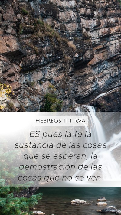 Hebreos 11:1 RVA Bible Verse Image