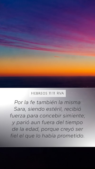 Hebreos 11:11 RVA Bible Verse Image