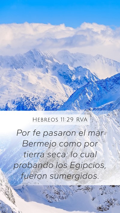 Hebreos 11:29 RVA Bible Verse Image