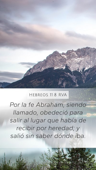 Hebreos 11:8 RVA Bible Verse Image