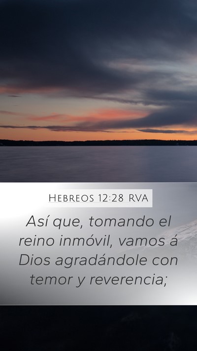 Hebreos 12:28 RVA Bible Verse Image