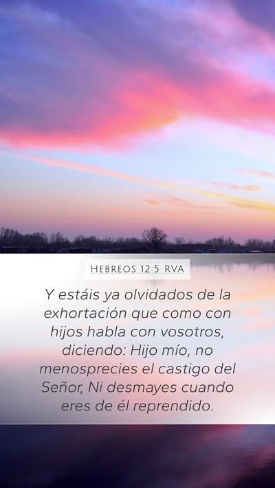Hebreos 12:5 RVA Bible Verse Image