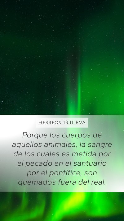 Hebreos 13:11 RVA Bible Verse Image