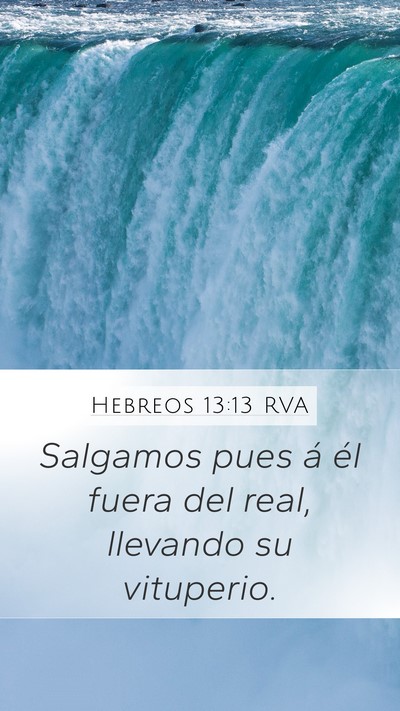 Hebreos 13:13 RVA Bible Verse Image