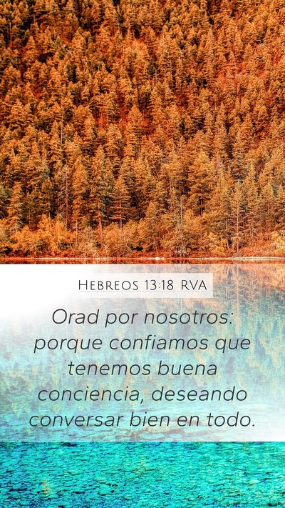 Hebreos 13:18 RVA Bible Verse Image