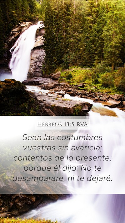 Hebreos 13:5 RVA Bible Verse Image