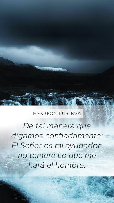 Hebreos 13:6 RVA Bible Verse Image