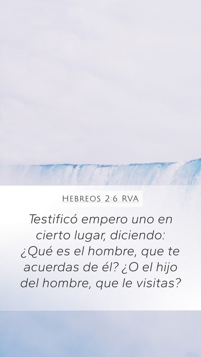 Hebreos 2:6 RVA Bible Verse Image