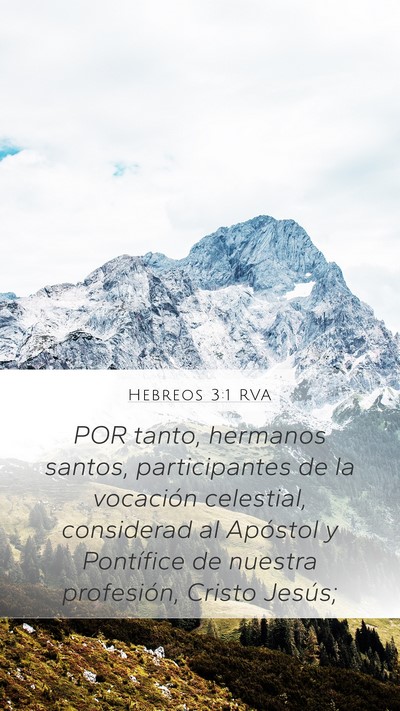 Hebreos 3:1 RVA Bible Verse Image