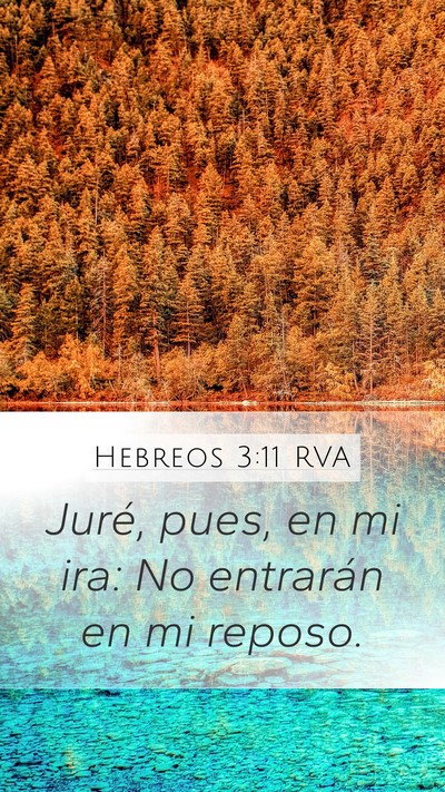 Hebreos 3:11 RVA Bible Verse Image