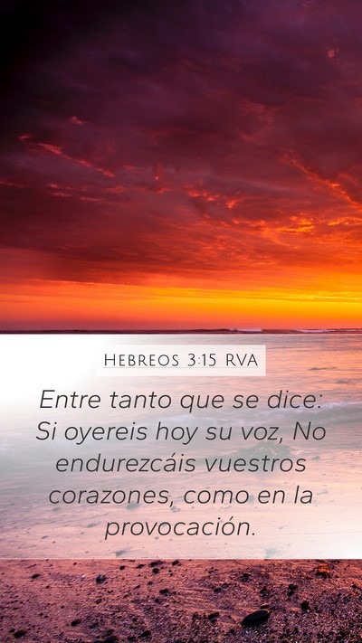 Hebreos 3:15 RVA Bible Verse Image