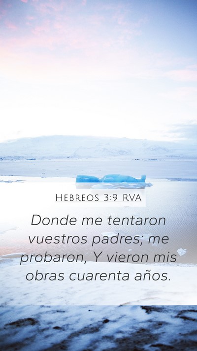 Hebreos 3:9 RVA Bible Verse Image