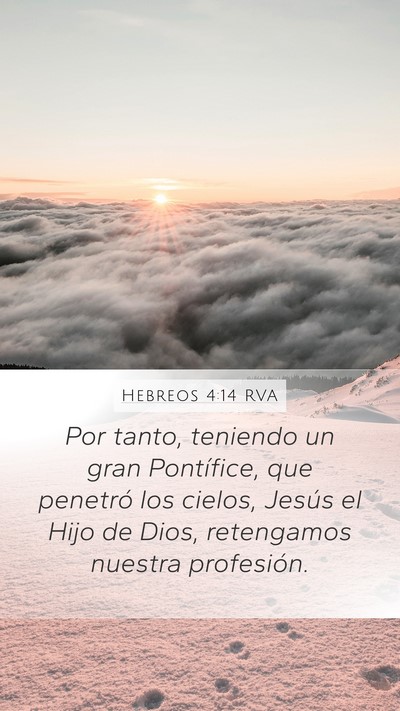 Hebreos 4:14 RVA Bible Verse Image