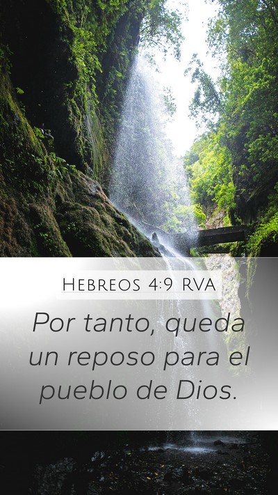 Hebreos 4:9 RVA Bible Verse Image